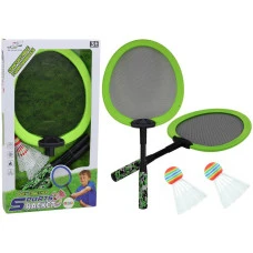 Ракетки для бадминтона LeanToys, зеленый