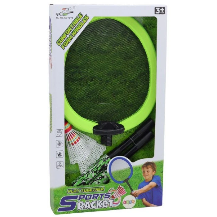 Ракетки для бадминтона LeanToys, зеленый