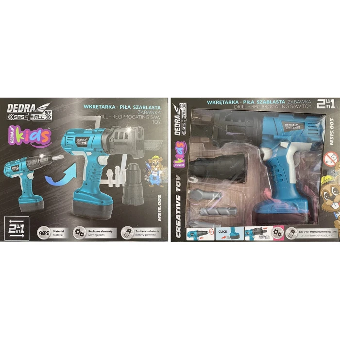 Детская сабельная пила и отвертка Dedra toy