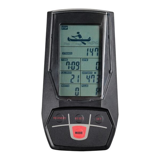 Гребной тренажер воздушный AirRower HMS ZP6591 черно-оранжевый