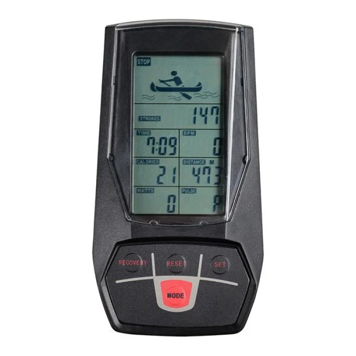 Гребной тренажер воздушный AirRower HMS ZP6591 черно-оранжевый