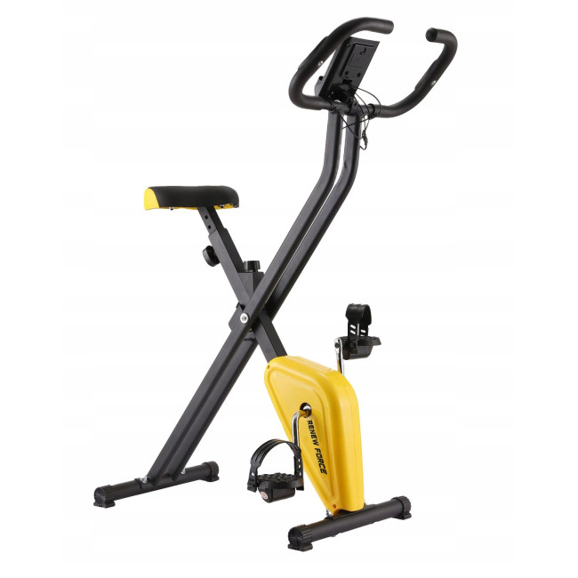 Велотренажер Renew Force QIKtech жовто-чорний