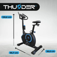 Велотренажер электромагнитный TRIX THUNDER черно-синий