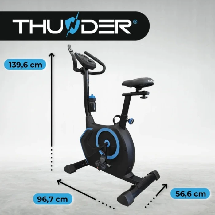 Велотренажер электромагнитный TRIX THUNDER черно-синий