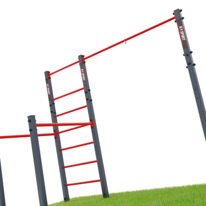 Уличная стремянка с брусьями и турником K-Sport KSOZ007