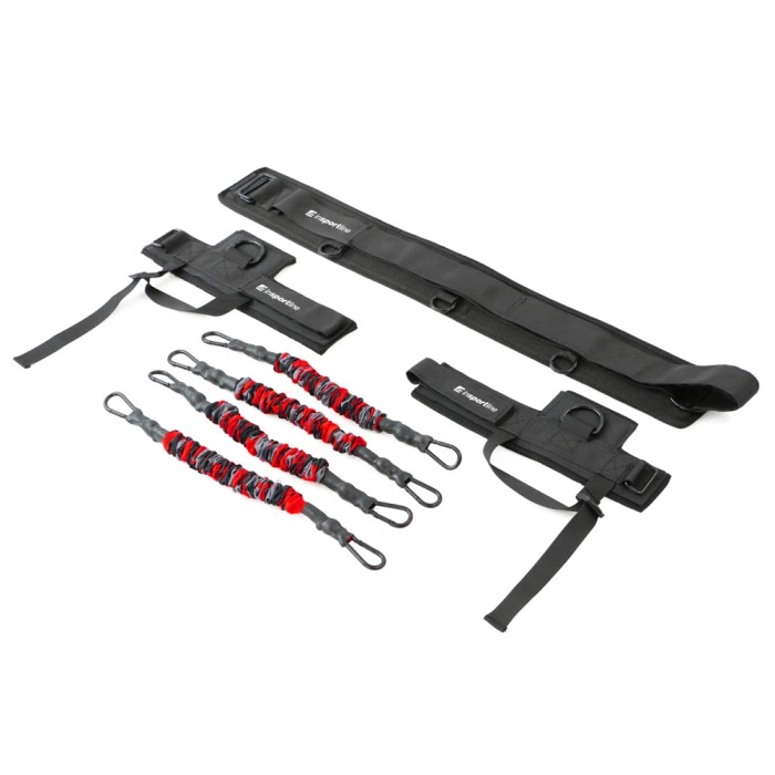 Набор лент-эспандеров для упражнений inSPORTline Striker Jump 40 см 16-64 кг черно-красный