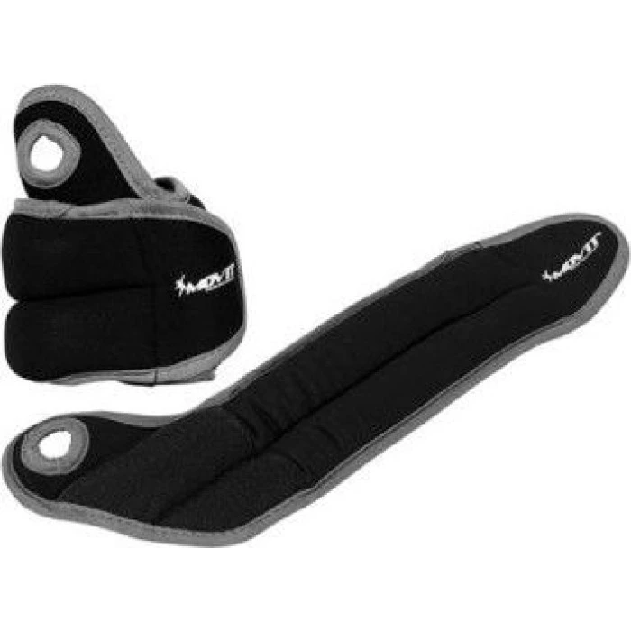 Ручні гирі Movit 2 x 1,5 кг з чорного неопрену