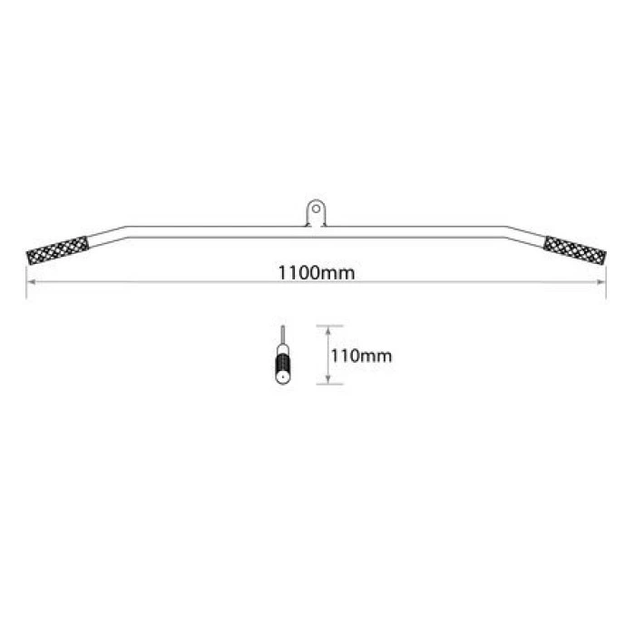 Довгий хват для тяги 110см K-Sport U002