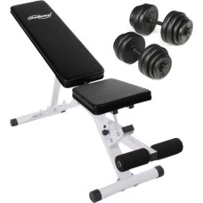 Многофункциональная тренажерная лава + короткие гантели, 30 кг