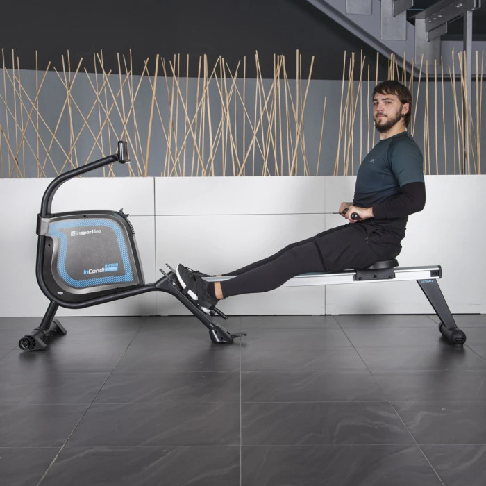 Гребной тренажер магнитный inSPORTline inCondi RW600 черный