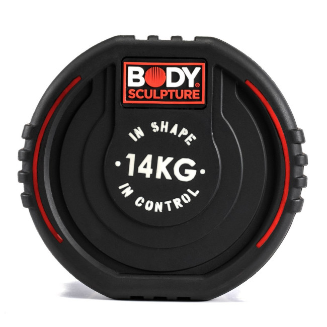 Гантель стальная Body Sculpture TPU BW 133, 14 кг