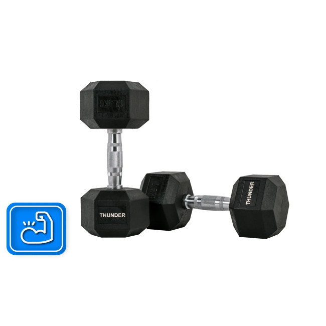 Гантель шестигранный THUNDER 12,5 кг