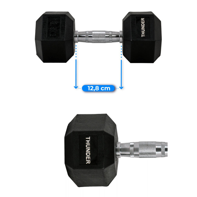 Гантель шестигранный THUNDER 12,5 кг