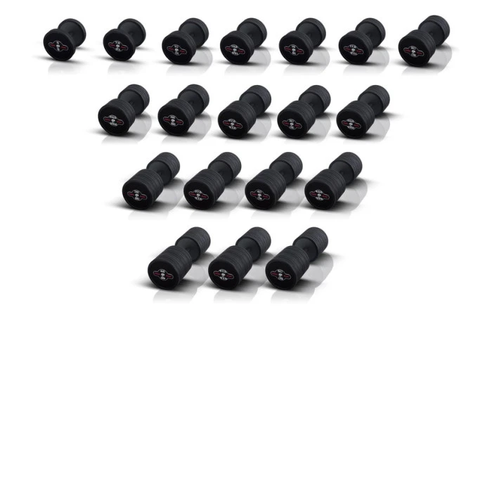 Гантель стальная прорезиненная Marbo Sport 17,5 кг черная