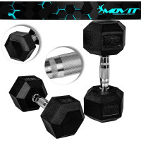 Гантели Movit M81033 прорезиненные 2 x 12,5 кг.