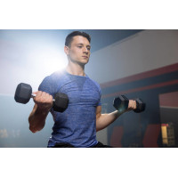 Гантель UnderFit UF53 прогумована 1 х 30 кг