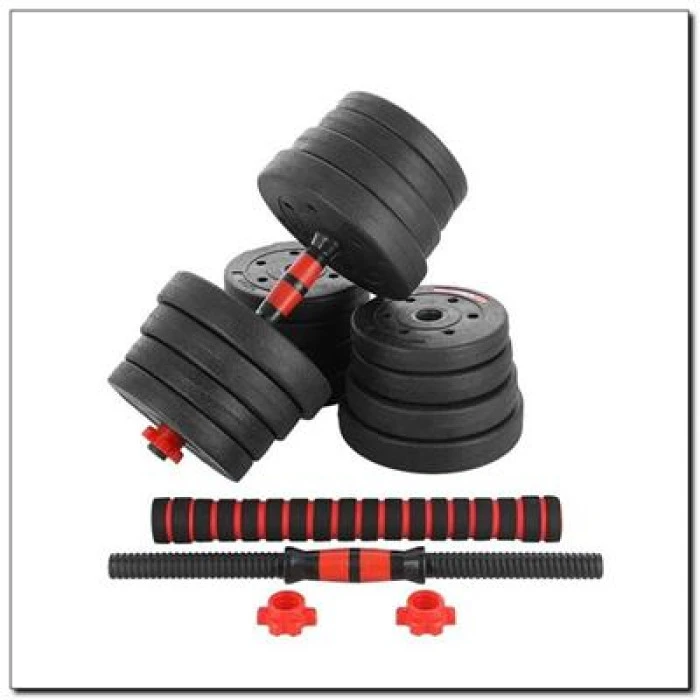 Набор штанга+гантели HMS SGР30 - 30 кг, черно-красный.