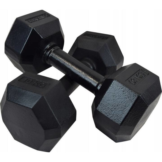 Гантель чугунный Hexagonal HEX 10 кг
