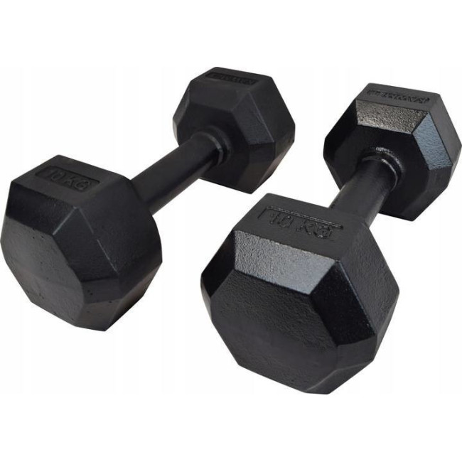 Гантель чугунный Hexagonal HEX 10 кг
