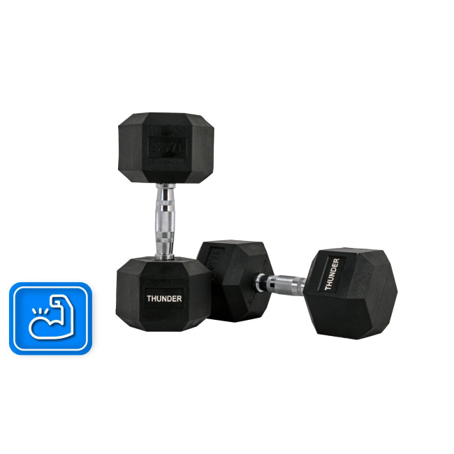 Гантель шестигранный THUNDER 17,5 кг