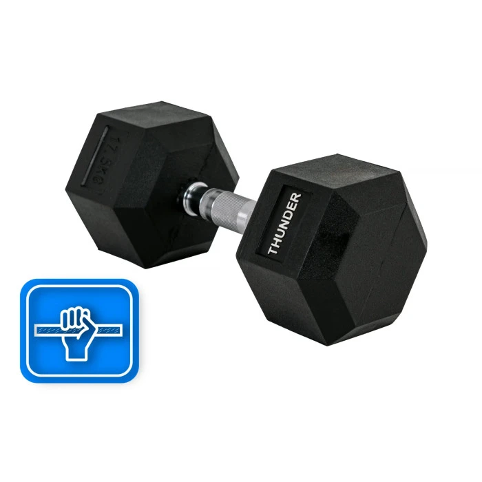 Гантель шестигранный THUNDER 17,5 кг