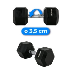 Гантель шестигранна THUNDER 17,5 кг