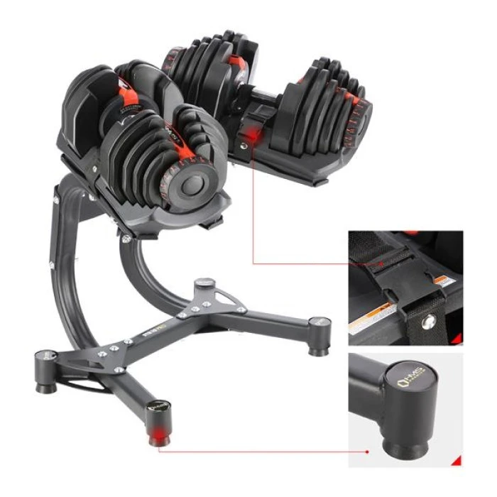 Набор регулируемых гантелей HMS SR80 + стойка STR10 PRO