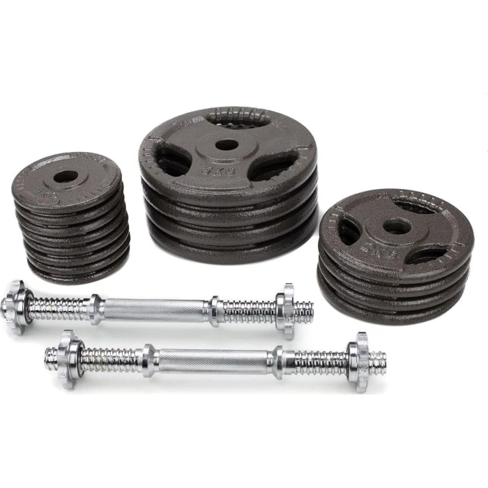 Гантели разборные чугунные Abarqs HKS-40, 2 х 20 кг.