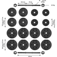 Гантели Maxxiva D78536 битумные 2 х 15 кг