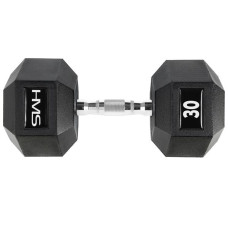 Гантель шестигранна HMS HEX PRO, 30 кг