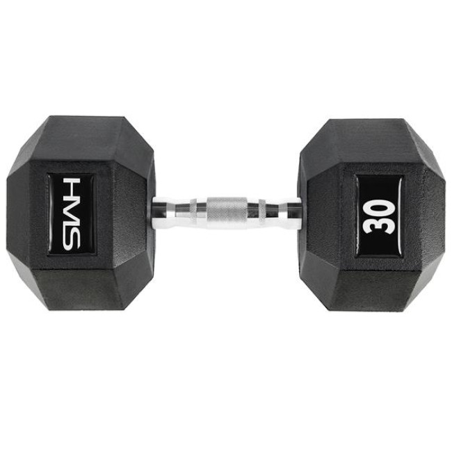 Гантель шестигранна HMS HEX PRO, 30 кг