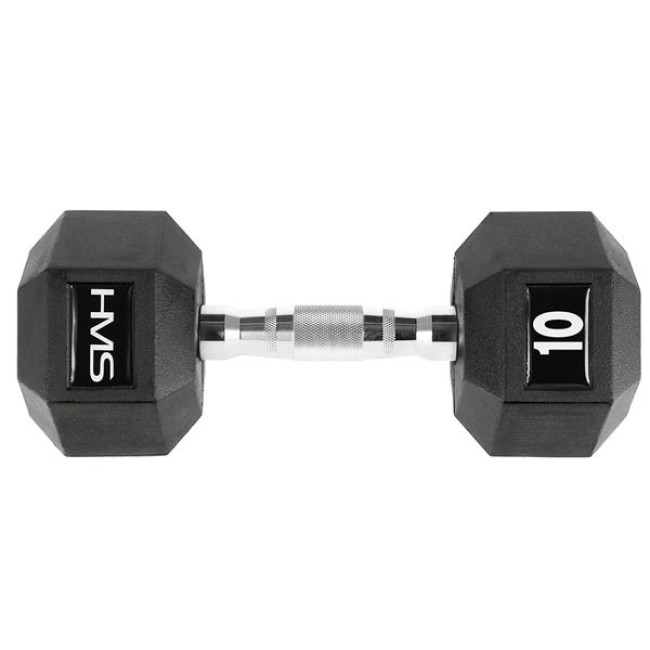 Гантель шестигранна HMS HEX PRO, 10 кг