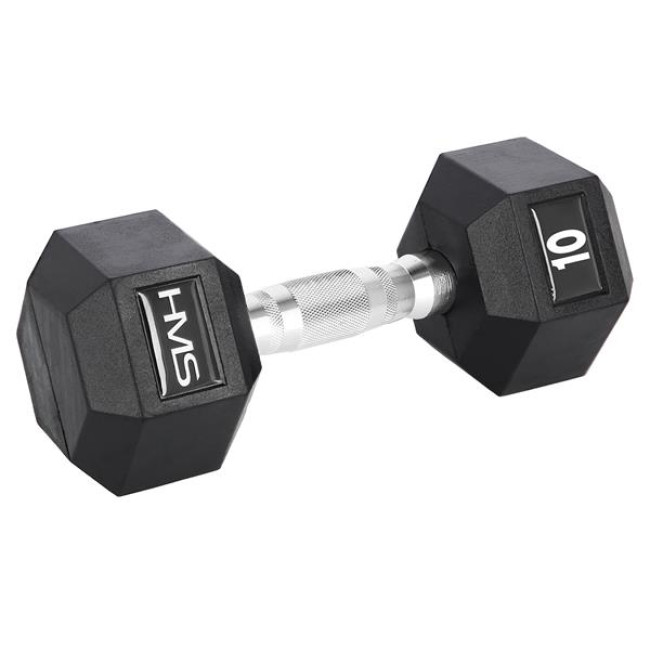 Гантель шестигранна HMS HEX PRO, 10 кг