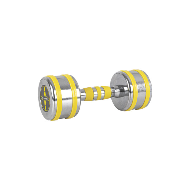 Гантель хромированный inSPORTline Yellsteel 7 кг