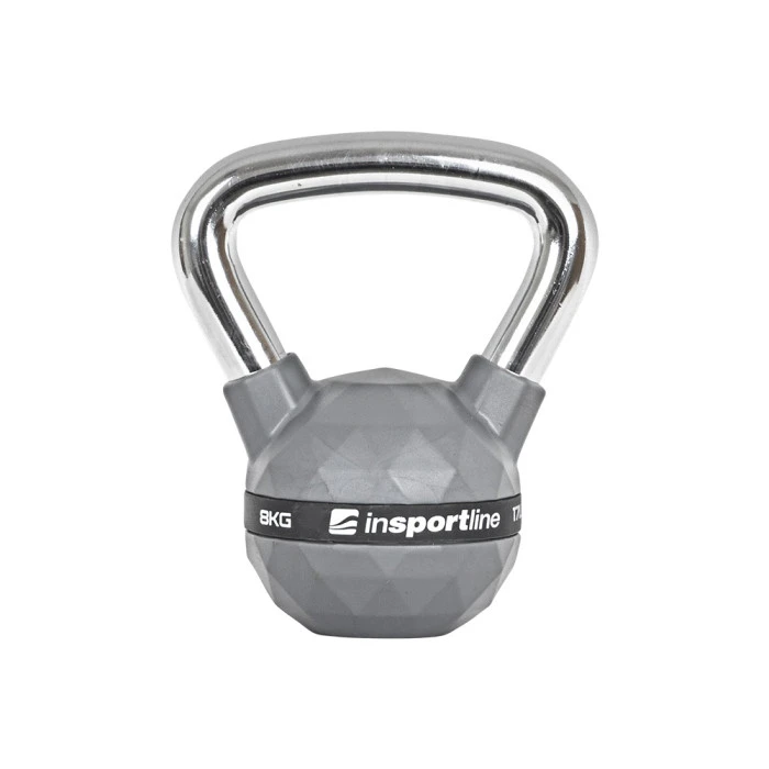 Гиря с резиновым покрытием inSPORTline Kettlebell PU 8 кг
