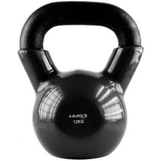 Гиря чавунна HMS KNV 12 кг, чорна