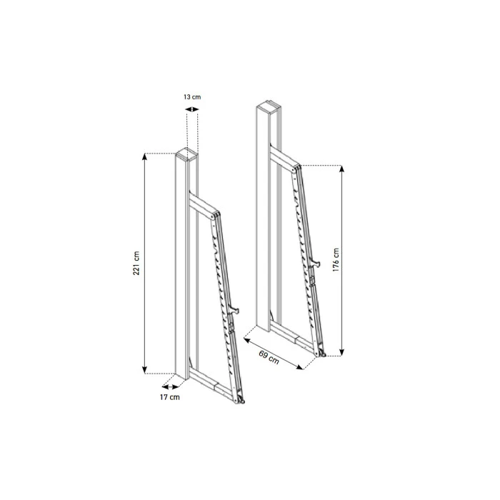 Тренировочная стойка NOHRD SquatRack Oxbridge Cherry