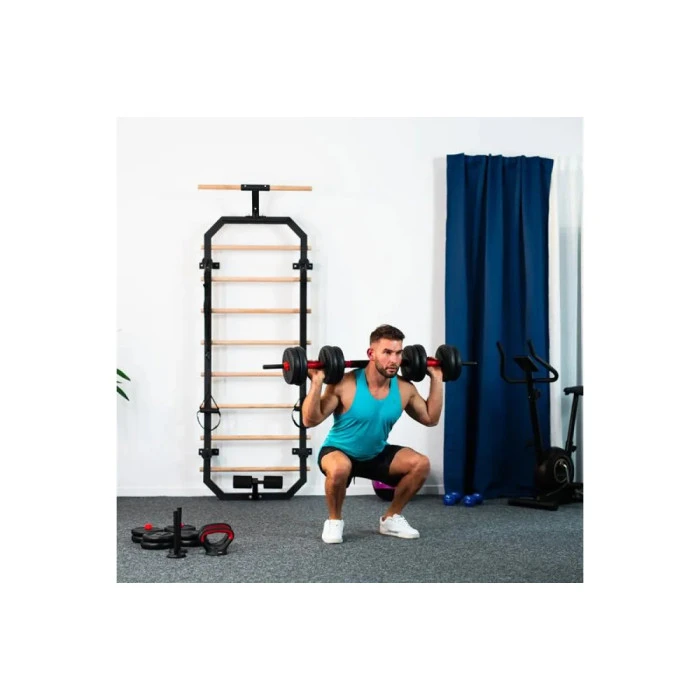 Гантели разборные HMS SGN130 PRO 6-в-1 со штангой и гирями 30 кг.