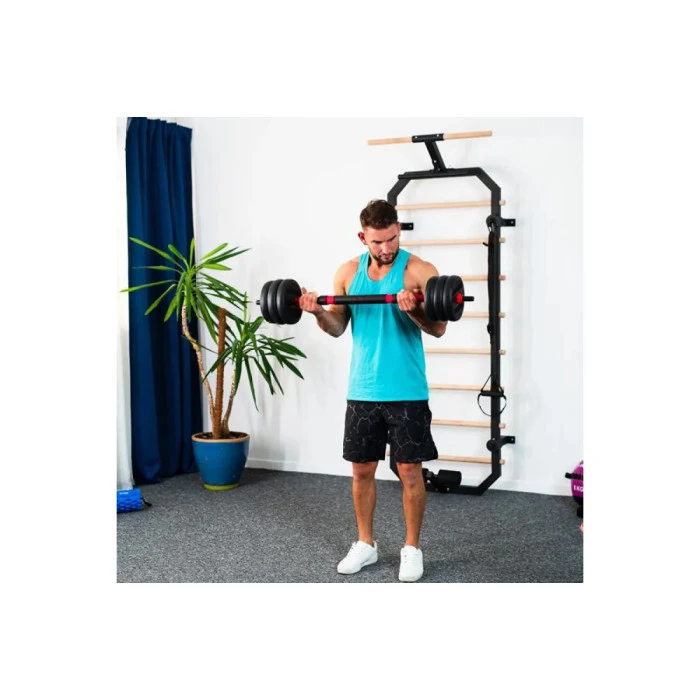 Гантели разборные HMS SGN130 PRO 6-в-1 со штангой и гирями 30 кг.