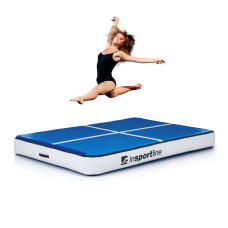 Надувной коврик inSPORTline Aircase 200x140 см, бело-синий