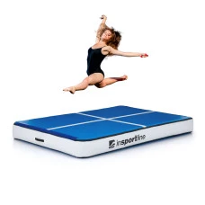 Килимок надувний inSPORTline Aircase 200x140 см, біло-синій