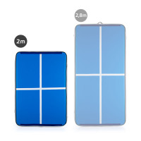 Надувной коврик inSPORTline Aircase 200x140 см, бело-синий