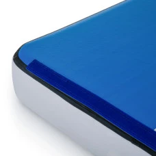 Надувной коврик inSPORTline Aircase 200x140 см, бело-синий