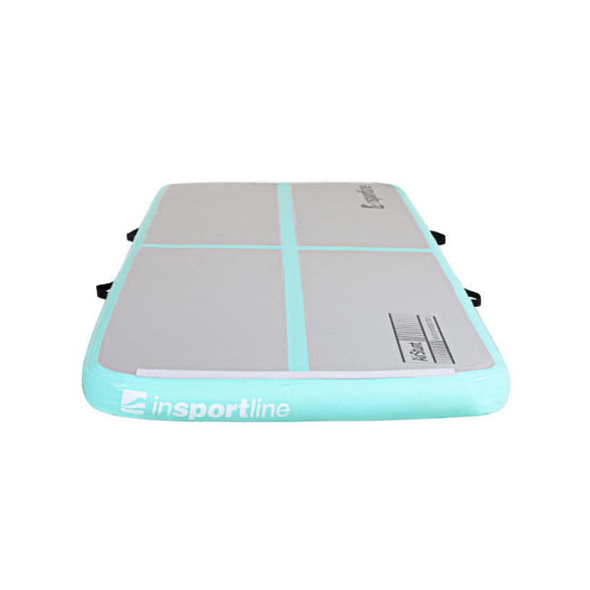 Надувной коврик Airtrack inSPORTline Airstunt 300x100 см, серо-бирюзовый