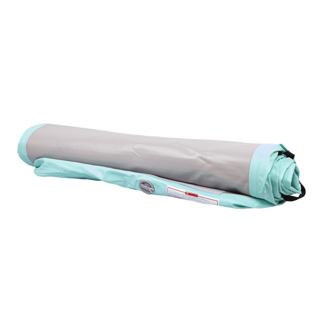 Надувной коврик Airtrack inSPORTline Airstunt 300x100 см, серо-бирюзовый