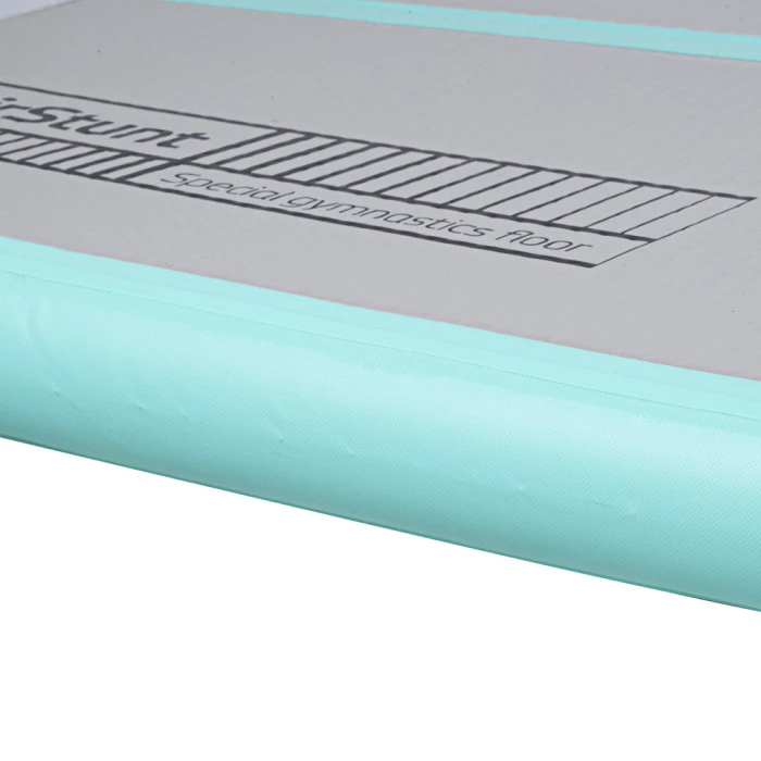 Надувной коврик Airtrack inSPORTline Airstunt 300x100 см, серо-бирюзовый