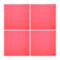 Фітнес килимок inSPORTline EVA40 200x200x1 см для занять або під обладнання - Червоний