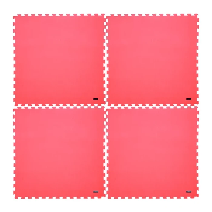 Фітнес килимок inSPORTline EVA40 200x200x1 см для занять або під обладнання - Червоний