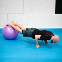 Гімнастичний м'яч 55 см HMS YB03N фіолетовий