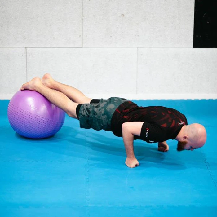 Гимнастический мяч 55 см HMS YB03N фиолетовый